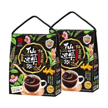 【豐滿生技】紅薑黃紫錐仙草凍飲x2盒(25g×8包/盒)_新品上市!解膩好喝~