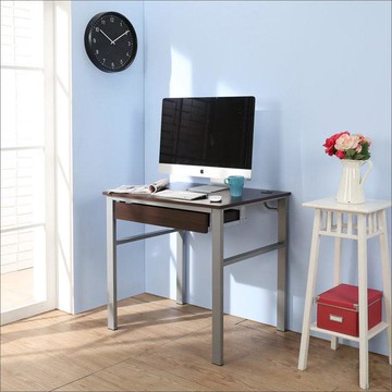 寬80環保低甲醛工作桌(附抽屜) 電腦桌 書桌 辦公桌【馥葉-百】【型號DE051WA-DR 】