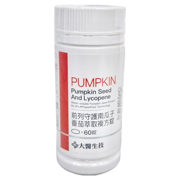 大醫生技 前列守護南瓜子番茄萃取複方錠  60顆  1罐
