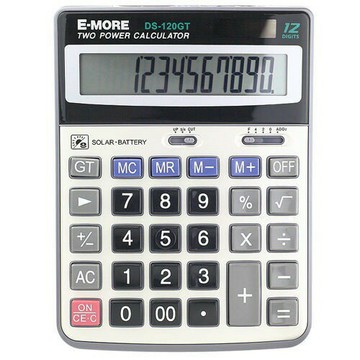 E-MORE DS-120GT 國家考試12位元專用計算機 商用型 (12位數)【APP滿額下單4%點數(單一帳號最高1000點)】7/31止