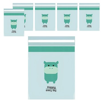 可黏式車用垃圾袋 可愛造型圖案 31 x 25cm 3包  綠色  2組