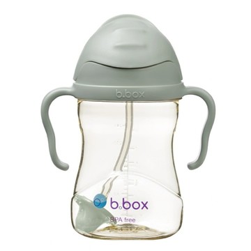 b.box 澳洲 升級版防漏PPSU吸管水杯 240ml  莫蘭迪綠  1入
