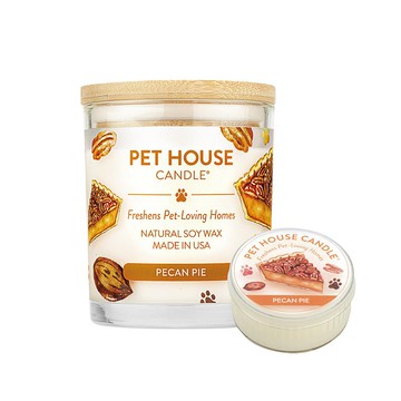 【美國PET HOUSE】室內除臭寵物香氛蠟燭-胡桃派