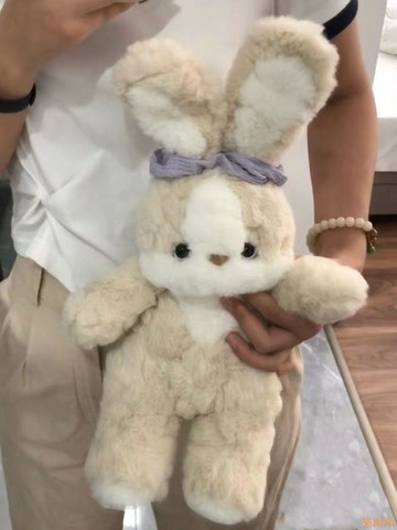 叁物集兔子毛絨玩具小兔子玩偶兒童抱枕陪睡覺公仔情人節生日禮物
