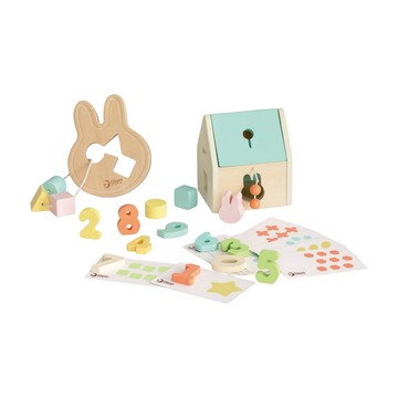 Classic WORLD 客來喜 經典木玩 木製歡樂盒 10029 12個月以上  多色  1組