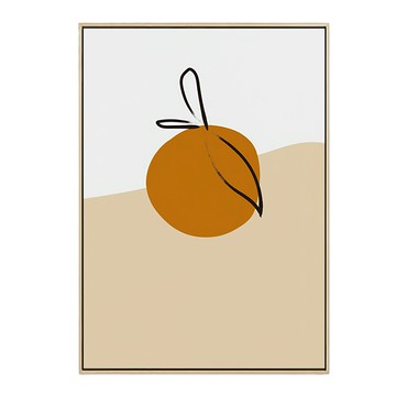 Boluo 菠蘿選畫所 幾何 柑仔 掛畫  59.4 x 42cm  木色