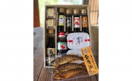 明治屋醤油（醤油4種・ソース2種・味噌２種＋クッキー2コ・山女魚甘露煮１コ）