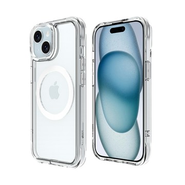 ABSOLUTE｜LINKASEAIR iPhone 15 Plus 6.7吋 超越軍規防摔高硬度大猩猩玻璃保護殼 裸機感透明