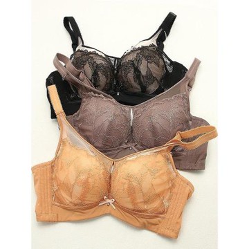 奧維絲麗 小胸顯大 中厚硒養3扣軟鋼圈聚攏女士內衣文胸 2261 A杯