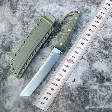 廠家直銷戶外求生小刀登山高硬度一體鋼戰術野營便攜防身鋒利直刀