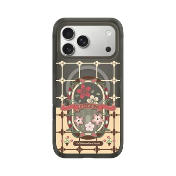 iPhone 17 Pro Max AirX 本質黑 - 老屋顏 Old House Face - 鐵窗花 - 花卉