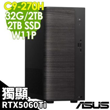 ASUS 華碩 V501MV 商用電腦(C9-270H/32G/2TB SSD+2TB SSD/RTX5060Ti-8G/W11P)