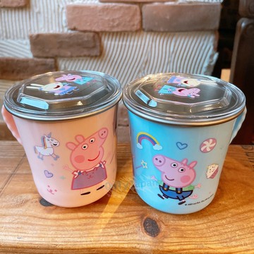 真愛日本 不鏽鋼水杯附蓋 330ml 佩佩豬 豬小妹 兒童最愛 台灣限定 水杯 杯 漱口杯不鏽鋼杯 不銹鋼水杯