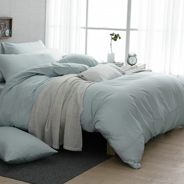 寧靜藍  / 200織精梳純棉薄被套床包組 / 極簡生活 / 網路限定 / DON