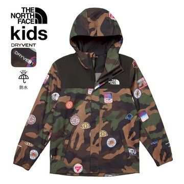 兒童綠色DRYVENT防水衝鋒衣｜8GBWJZP