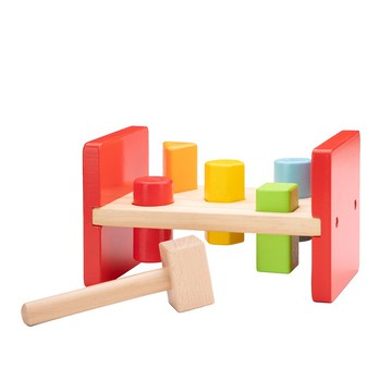 【荷蘭New Classic Toys】形狀認知敲敲積木-10555