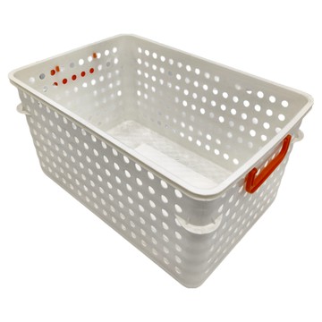 KEYWAY 聯府 大瑞紳士籃  393 x 268 x 194mm  白色  1個