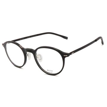 【VYCOZ】inclineC系列 光學眼鏡鏡框 VESS BLK 橢圓框眼鏡 複合式膠框 黑 44mm