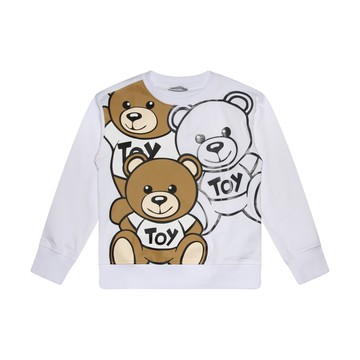 Moschino - Off-white Cotton Toy Bear Sweatshirt