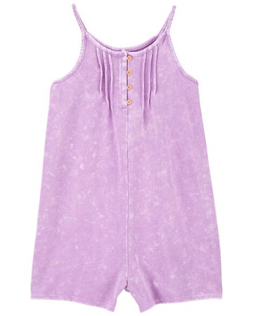 Kid Garment Dyed French Terry Tank Romper