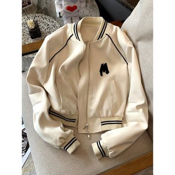 美式復古棒球服2025秋季新款設計感洋氣寬松百搭開衫夾克短外套女