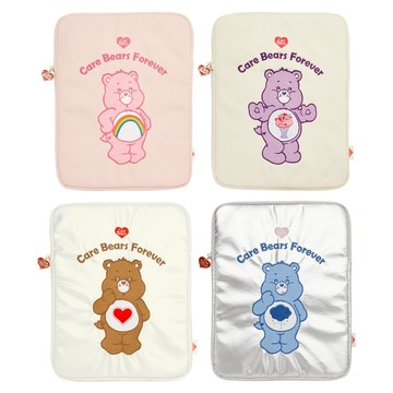 【Grace Gift】平板包 【Care Bears-分享/樂觀/溫柔/牢騷小熊空氣平板收納包】4色 聖誕節 交換禮物