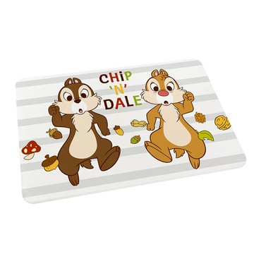 台灣製造 正版授權 迪士尼 奇奇蒂蒂 珪藻土吸水地墊-奔跑款60*40*0.9cm_廠商直送