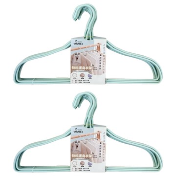 YOYOKI 特粗護肩衣架8件組 45cm  顏色隨機  2組