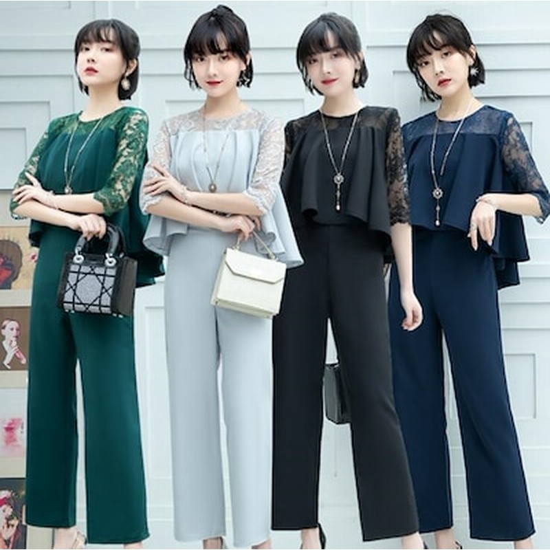 レースワンピースパーティー セットアップ ガウチョパンツ ワイドパンツ ドレス 忘年会 ワンピ マーメイド スカート ワンピース 結婚式 二次会 ２次会 お呼ばれ デート 通勤 通販 Lineポイント最大5 0 Get Lineショッピング