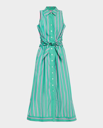 Ellis Sleeveless Striped Maxi Shirtdress