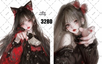 original sticker no.3280 人物貼紙 原創貼紙 原創人物貼紙 裝飾貼紙 cotton melody