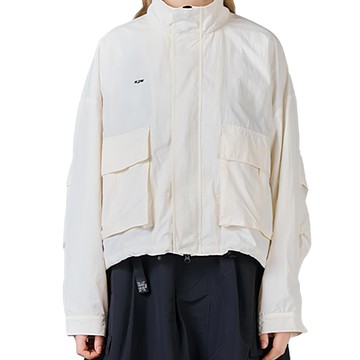KZM OUTDOOR j10 短版工裝外套 奶油白 L 女款  1入