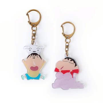 蠟筆小新壓克力鑰匙圈-Norns 阿呆 小白 小新吊飾