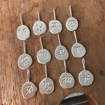 Freeform Zodiac Pendant 純銀星座墜飾