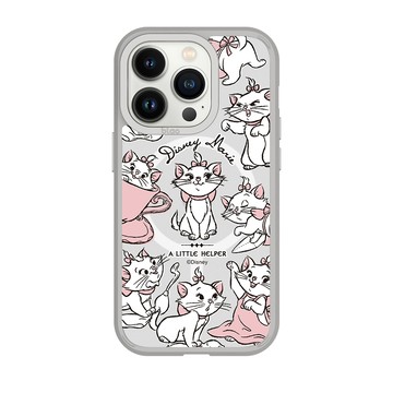 【正版授權】Disney Cats And Dogs-瑪麗貓款亂花極光霧透MagSafe iPhone手機殼