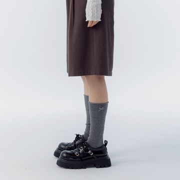 QUEENSHOP_S 女裝 蝴蝶結泡泡造型長襪 四色售 現+預 【07110610】