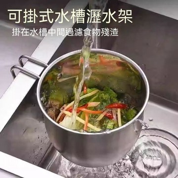 ⚡精選好物⚡不鏽鋼水槽新款加厚水槽可掛式水果洗菜盆收納筷勺大號分離器