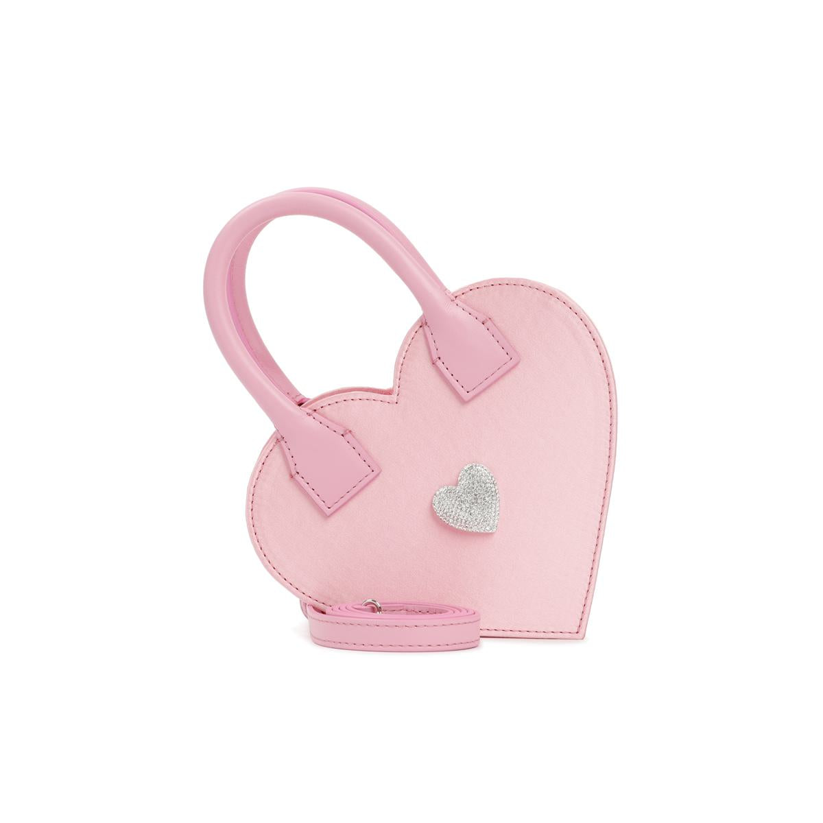 MACH & MACH SATIN HEART SHAPE BAG