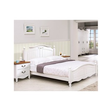 瑪莎白色6尺床台