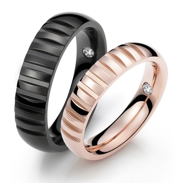 戒指．對戒．白鋼．客製刻字