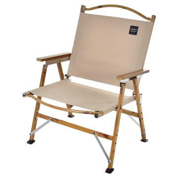 CLS NOBANA 超輕量木紋鋁合金戶外便攜摺疊椅 全收折 PRO款  卡其色  1個