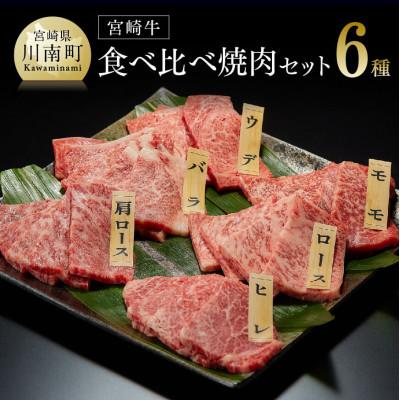 ふるさと納税 川南町 最高賞内閣総理大臣賞受賞!!宮崎牛焼肉 6種食べ比べセット(川南町)