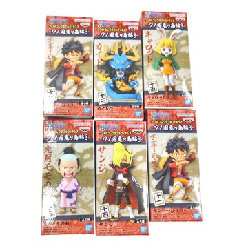 BANPRESTO 航海王 WCF 和之國鬼島篇3 6件組 手辦 模型 公仔  1組