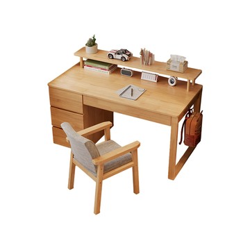 【HappyLife】實木書櫃書桌 附書架 120公分 Y11881白