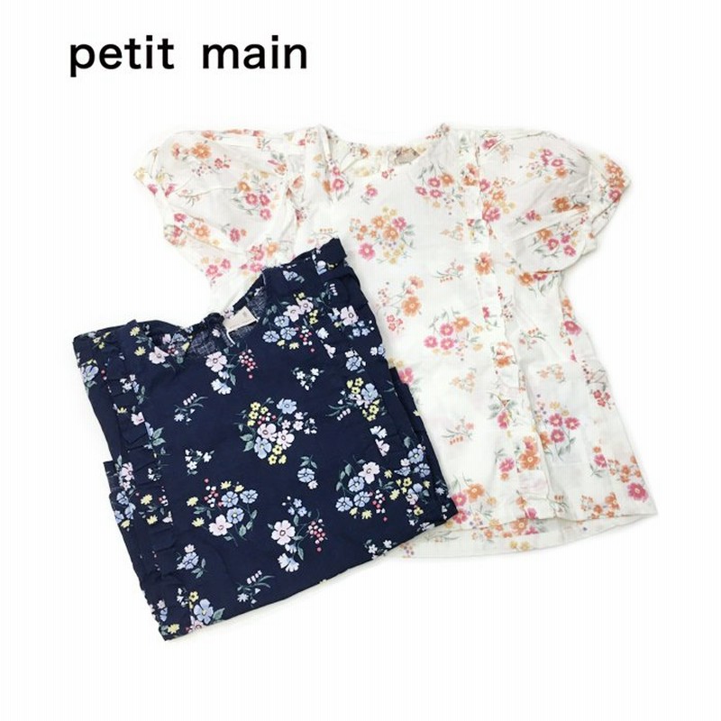 60%OFF セール 【返品・交換不可】 petit main プティマイン 子供服 22夏 【リンク】ボタニカル花柄ブラウス 通販  LINEポイント最大0.5%GET | LINEショッピング