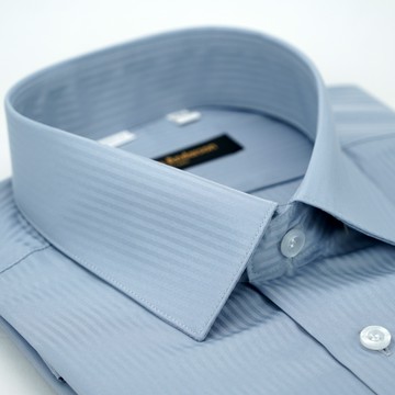 【金安德森】灰色暗紋吸排窄版襯衫-長袖