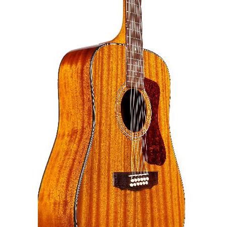 Guild Guitars D-1212 12-String Acoustic Guitar, Natural, All Solid Woods Dreadnought, Westerly Collection, with Premium Gig Bag並行輸入