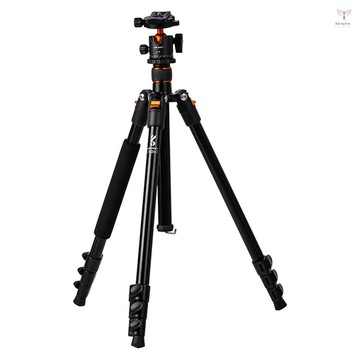 Toyutw)k&f CONCEPT 可調高度相機三腳架鋁製 4 節 63.4in/161cm 10KG 有效載荷全景