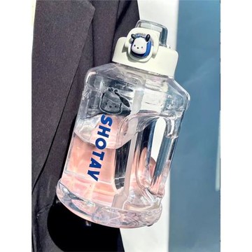 大容量水杯男女戶外運動水壺夏季健身便攜噸噸桶手提高顏值太空杯