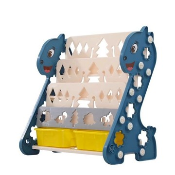 【台灣公司 可打統編】寶寶簡易書架繪本架兒童落地式收納架桌面家用閱讀角書籍置物架 c7161